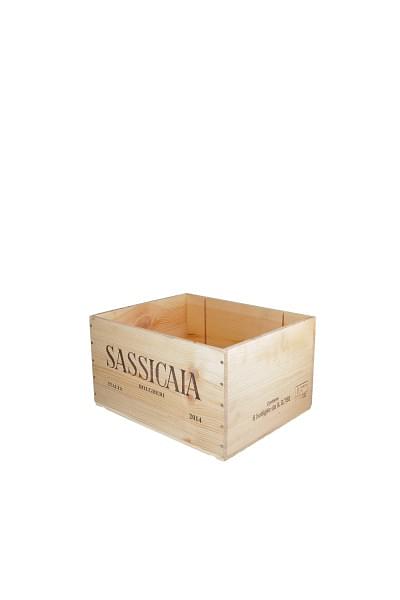 sassicaia original wood box 