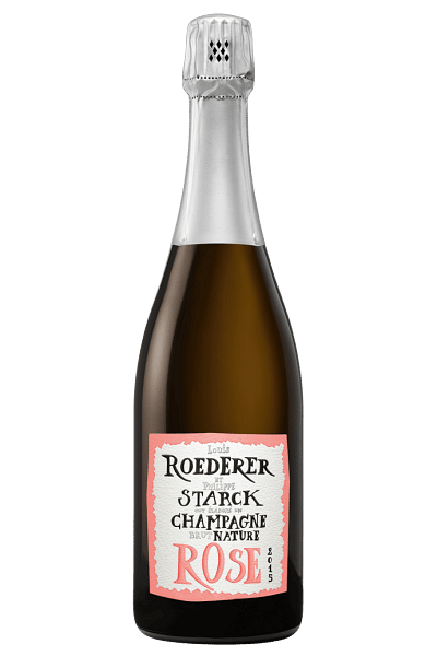 champagne rosé brut nature louis roederer & philippe starck 2015 0 75 lt 