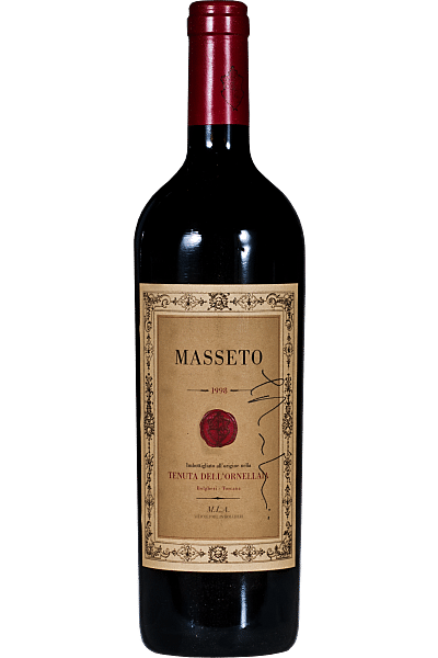 masseto tenuta dell'ornellaia 1998 signed bottle 0 75 lt 