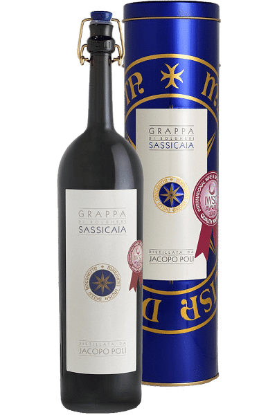 grappa di sassicaia distillerie poli 0 50 lt 