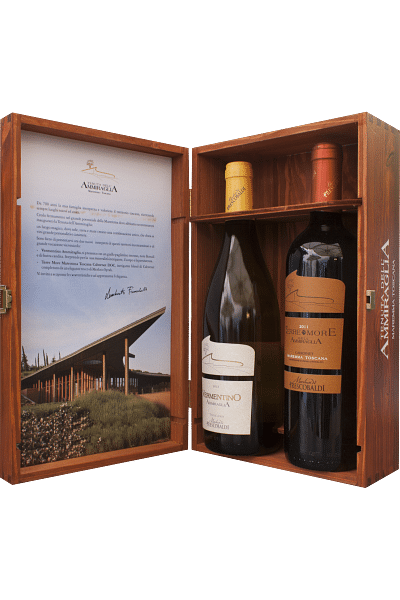 gift box tenuta dell'ammiraglia frescobaldi 2 bottiglie x 0 75 lt  2011-2012