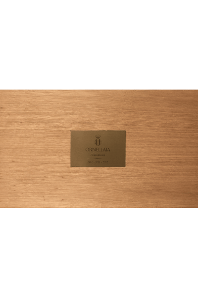 prestigious vertical gift box of ornellaia tenuta dell'ornellaia 2010-2011-2012 0 75 lt 