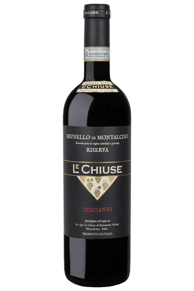 brunello di montalcino riserva diecianni le chiuse 2012 0 75 lt 