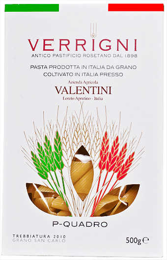 P Quadro By Valentini For Verrigni 500 Gr Pasta Food Enoteca Properzio