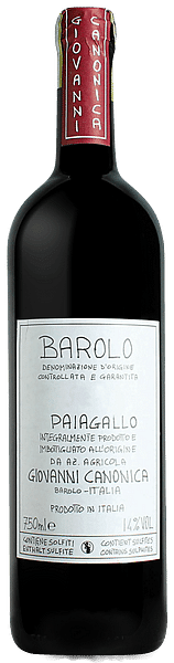 Barolo Paiagallo Canonica Giovanni 2016 0.75 lt.