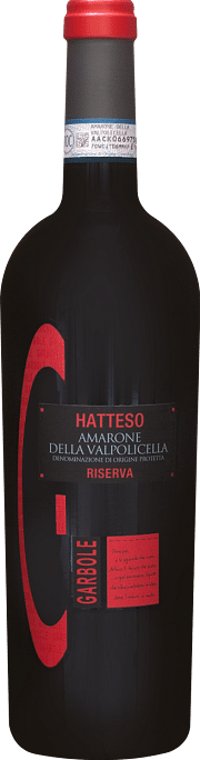 Hatteso Amarone della Valpolicella Riserva Garbole 2012 0.75 lt.