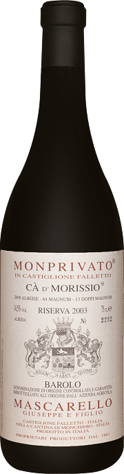 Monprivato Ca' d' Morissio Mascarello e Figlio Riserva 2003 0.75 lt.