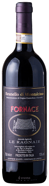 Brunello di Montalcino Le Ragnaie Fornace 2015 0.75 lt.