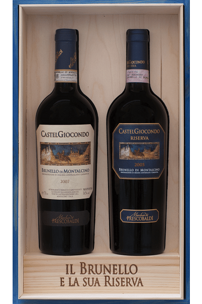 cofanetto brunello di montalcino castelgiocondo 2007   riserva 2005 0 75 lt 