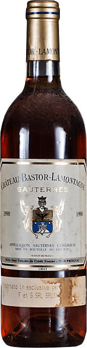 Chateau Bastor Lamontagne Sauternes 1990 0.75 lt.