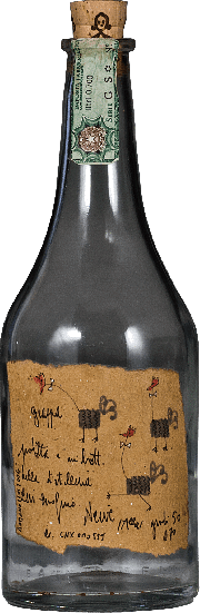 Bottiglia vuota da collezione Grappa Romano Levi