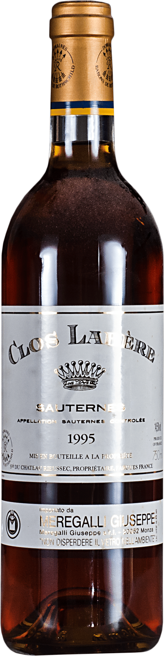 Clos Labère-Sauternes Domaines Barons de Rothschild 1995 0